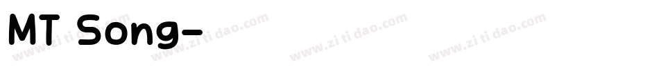 MT Song字体转换